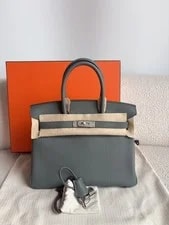 Hermès — Hermes Birkin30 Amande Palladium Hardware U Stamp — Handbag — resale