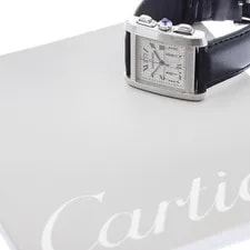Cartier — Cartier Tank Francaise XXL W5101455 30mm SS Beige Dial Chronograph Date #C360 — Watch — resale