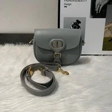 Dior — Dior Bobby Small Smooth Saddle Crossbody CD Logo — Handbag — resale