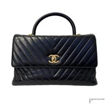 Chanel — Chanel Chevron Coco Top Handle Flap — Handbag — resale
