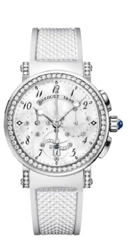 Worldofluxuryus — Breguet Marine 18K White Gold & Diamonds — Watch — resale