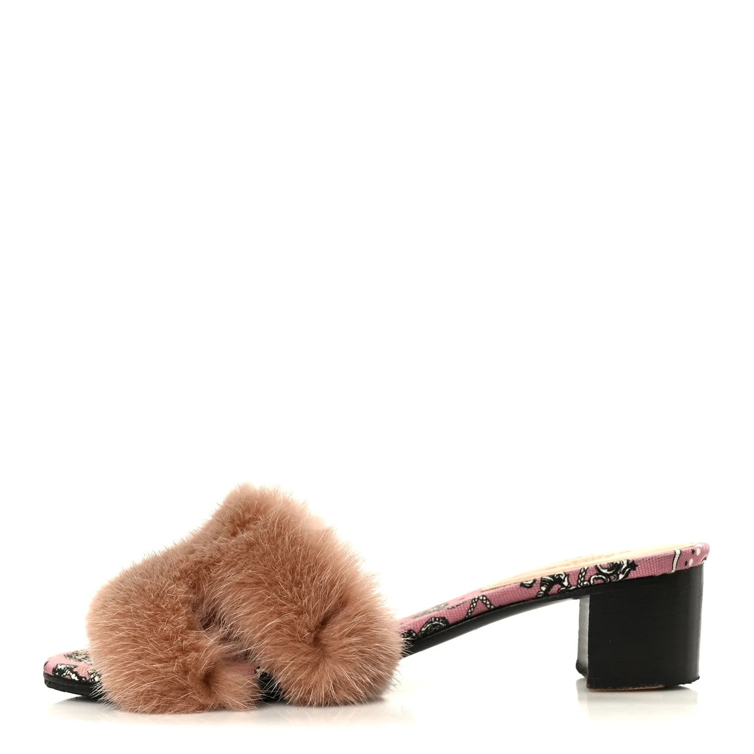 Hermès — Mink Fur Oasis 35 Granit — Designer Shoe — resale