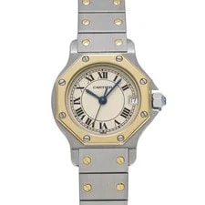 Cartier — Cartier Santos W2001683 ( 187903) 25mm Stainless Steel Ivory #WW2506 — Watch — resale