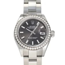 Rolex — Rolex Datejust 279384RBR Automatic Winding 28mm Dark Grey/bar Stainless Steel — Watch — resale