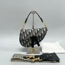 Dior — Dior Saddle Embroidered Monogram Print Magnetic Buckle - Very Good #1SRHH2H — Handbag — resale