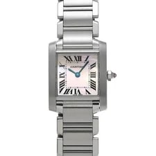 Cartier — Cartier Tank W51028Q3 ( 3217) 25mm Stainless Steel Pink #WW2596 — Watch — resale