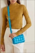 Bottega Veneta — 4.3k Bottega Veneta Cassette Padded Leathe -Pool — Handbag — resale