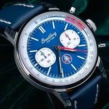 Breitling — Breitling Top Time B01 “Shelby Cobra” Blue Dial Leather Steel 41mm Full SET — Watch — resale