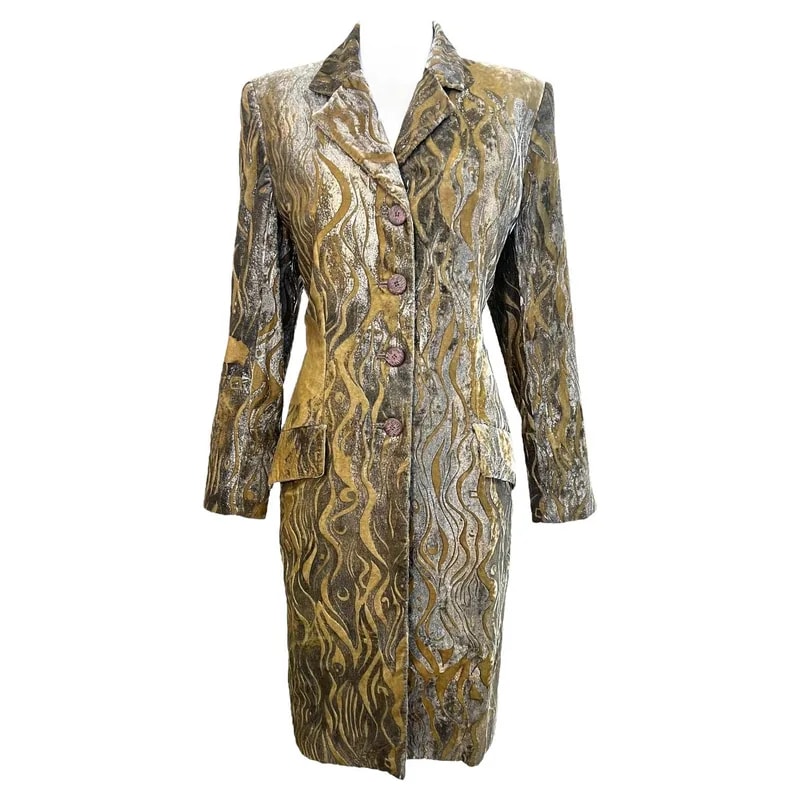 Bill Blass F/W 1997 Hand Screened Coat