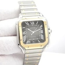 Cartier — Cartier W2SA0030 Santos de Large 18K/SS Automatic With Grey Dial — Watch — resale