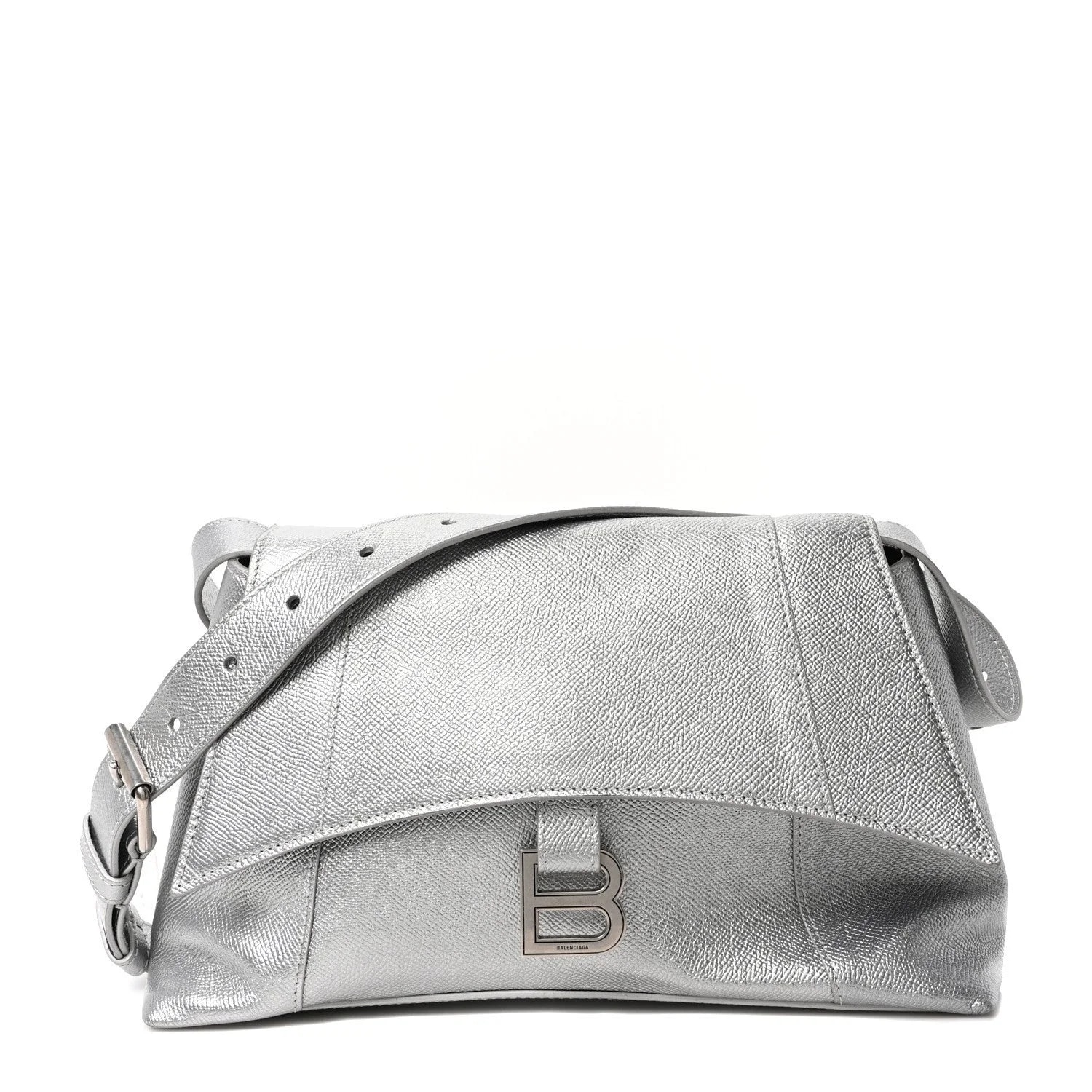 Balenciaga — Metallic Soft Textured Small Downtown — Handbag — resale
