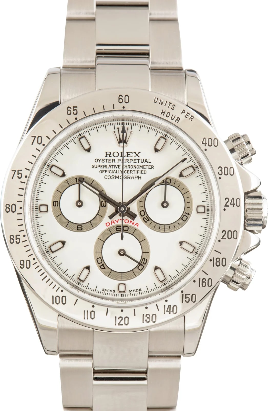 Rolex — Rolex Daytona Ref 116520 White Chronograph Dial — Watch — resale