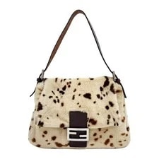 Fendi — Fendi Mamma Baguette Dalmatian Print Fur — Handbag — resale