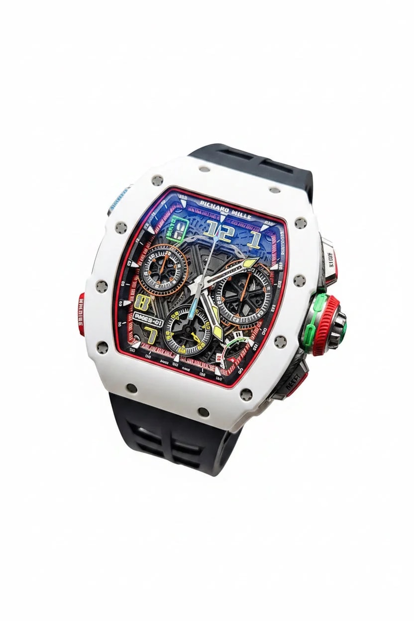Worldofluxuryus — Richard Mille RM 65-01 Automatic Split-Seconds Chronograph White Quartz TPT — Watch — resale