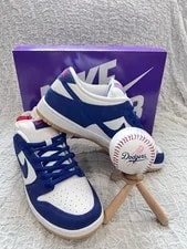Nike SB — Nike SB Dunk Low Los Angeles Dodgers With Ball and Mini Bat Stand — Sneaker — resale