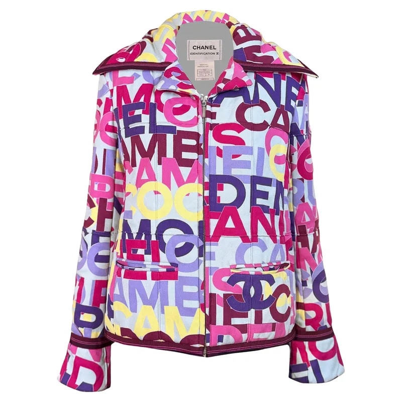 Chanel — Chanel Collectors CC Logo Puffer Jacket 40 FR — Clothing — resale
