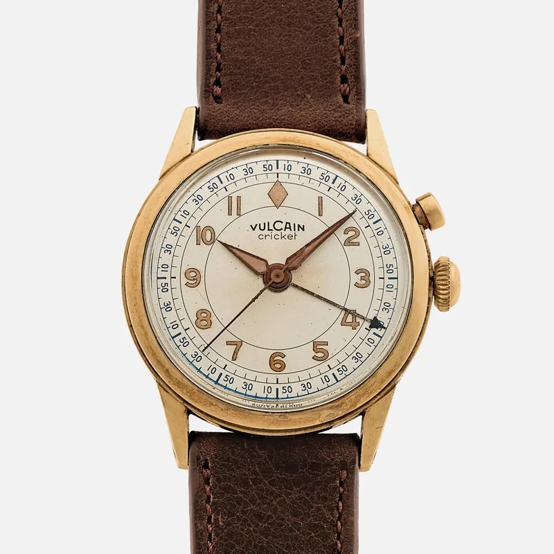 Vulcain — 1950s Vulcain Cricket Gold-Filled 'Sector Dial' — Watch — resale