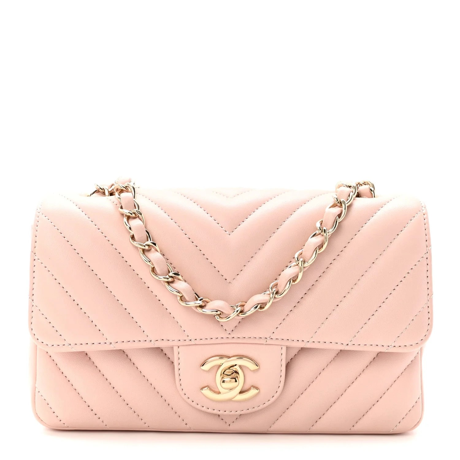 Chanel — Chevron Rectangular Flap Light — Handbag — resale