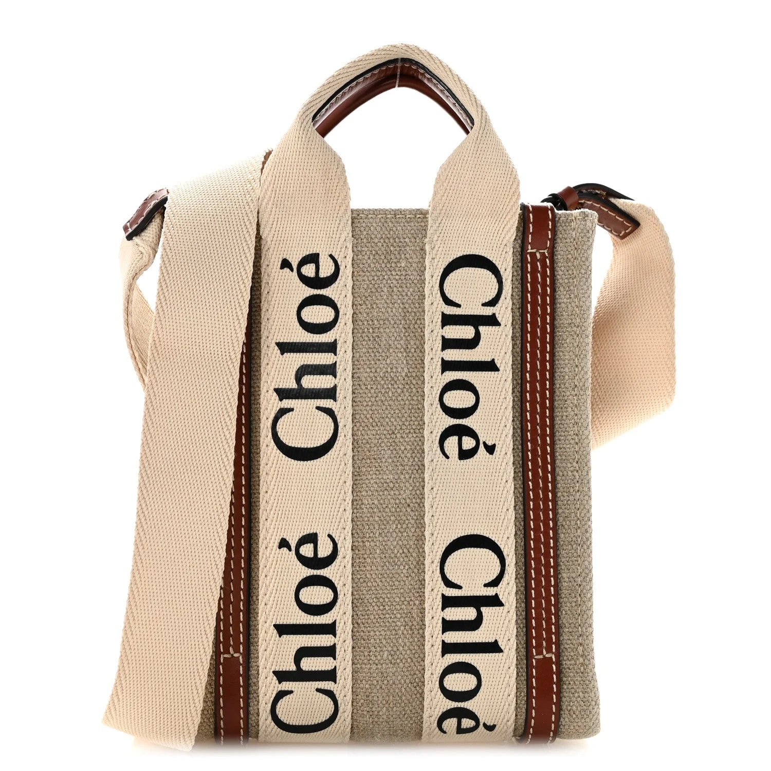 Chloé — Cotton Mini Woody North South Ribbon — Handbag — resale