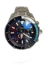 Casio — Casio Quartz Analog Stainless BLK SLV 0CW P2000 From Japan — Watch — resale