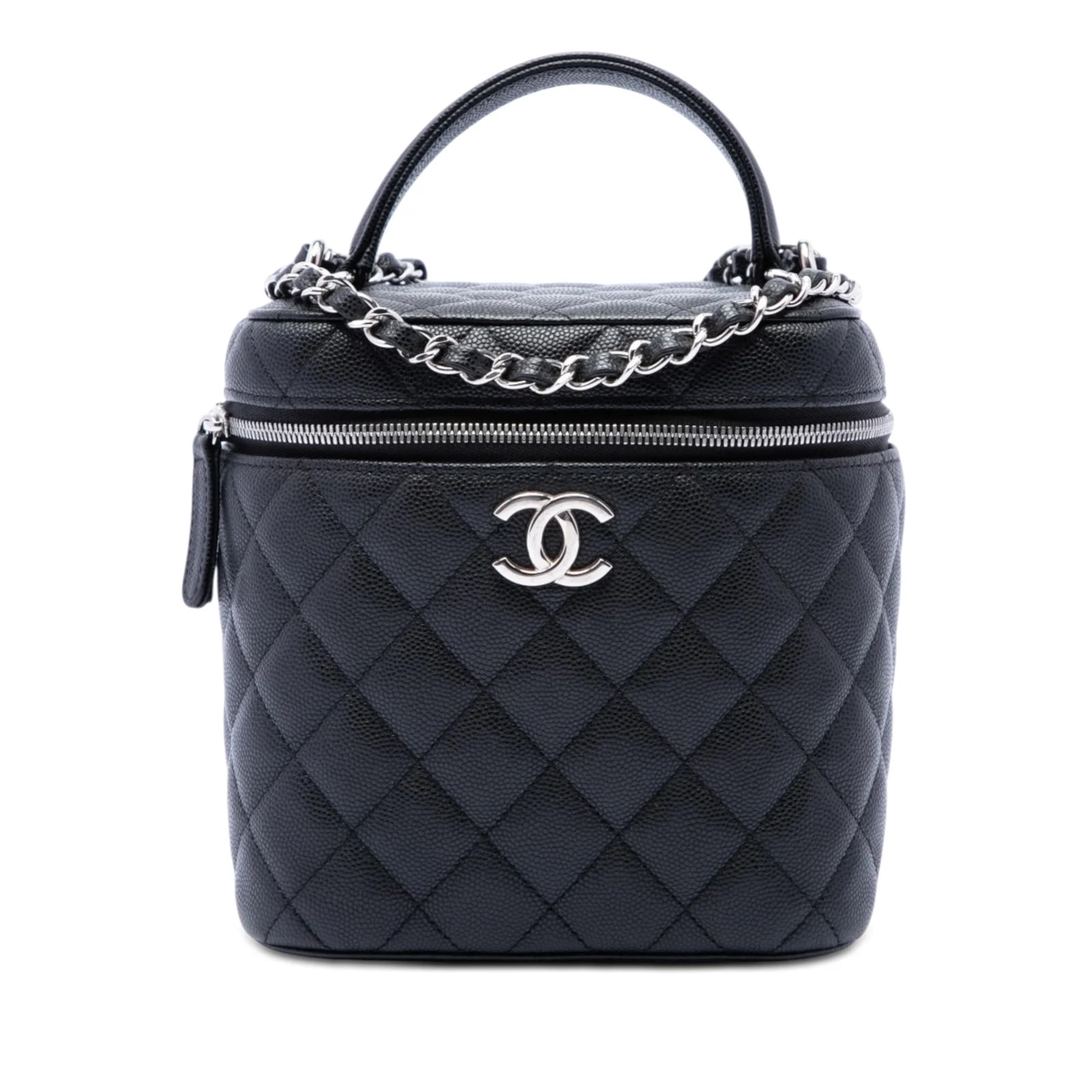 Chanel — CC Top Handle Vanity With Chain — Handbag — resale