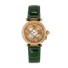 Cartier — Cartier Pasha 38MM 2401 18K Yellow Gold Diamond Bezel Dial Automatic — Watch — resale