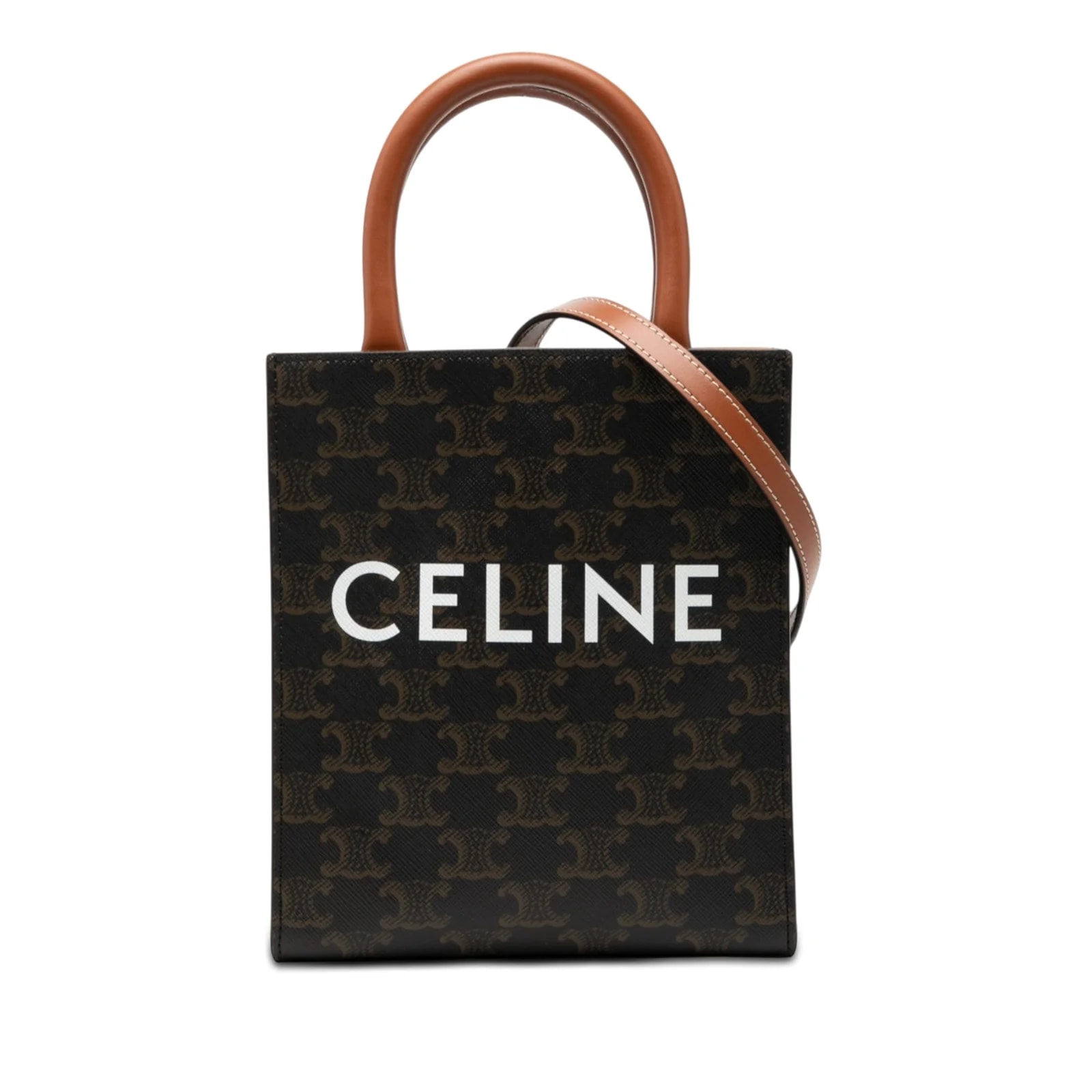 Celine — Triomphe Vertical Cabas Satchel — Handbag — resale