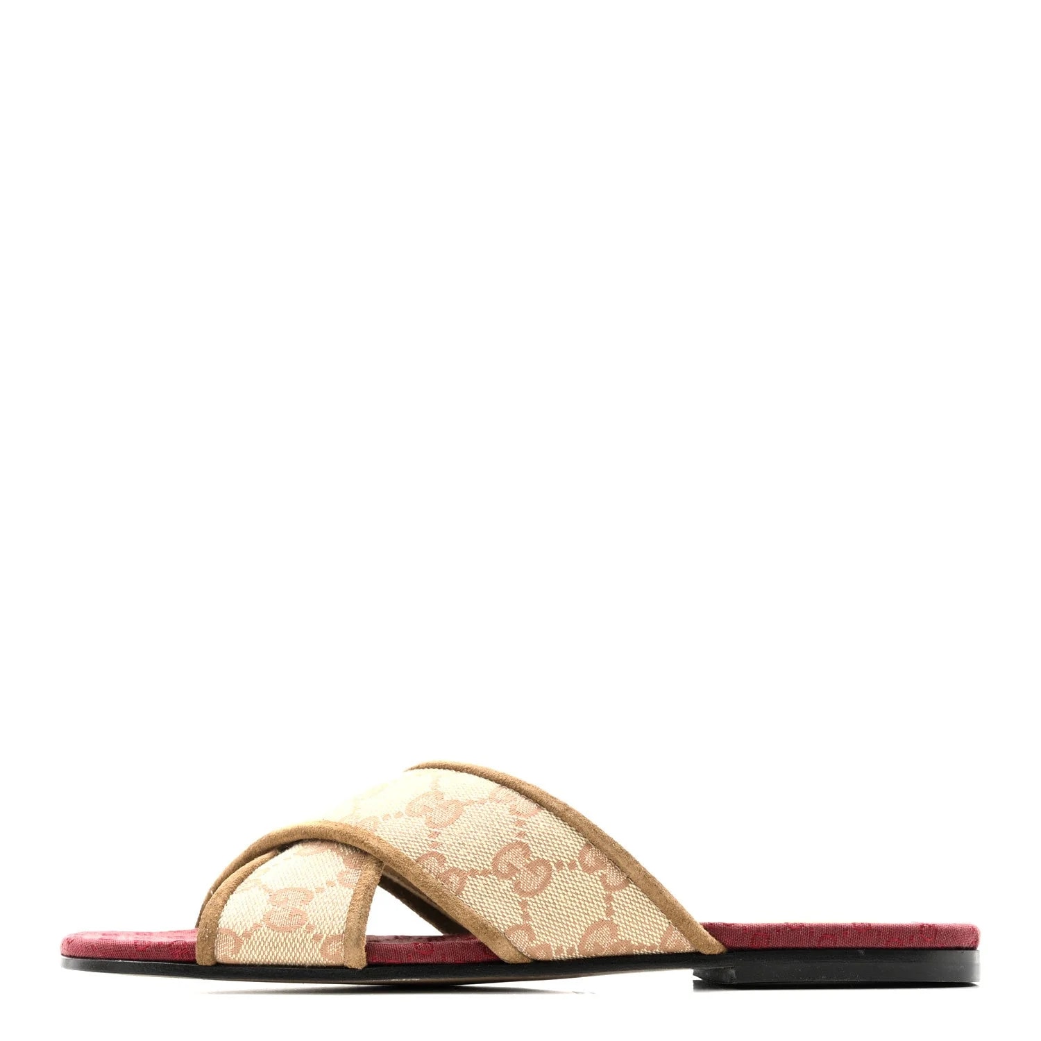 Gucci — GG Criss Cross Slide 37 Ruggine — Designer Shoe — resale