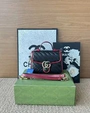 Gucci — Gucci Matelasse Torchon GG Marmont Mini Chain — Handbag — resale