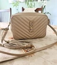 Yves Saint Laurent — Yves Saint Laurent Lou Medium Quilted Camera With Tassels — Handbag — resale