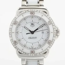 Tag Heuer — TAG Heuer Formula 1 WAH1313 Ce×ss QZ White Dial 2 Extra Links Repair Warra — Watch — resale