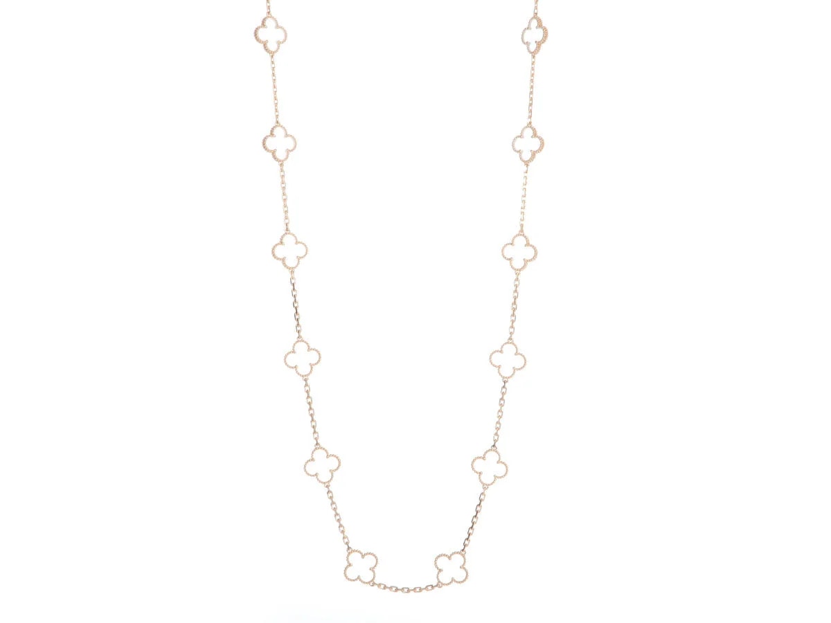 Van Cleef & Arpels — Van Cleef & Arpels 18K Yellow Gold Rock 20-Motif Alhambra — Jewelry — resale