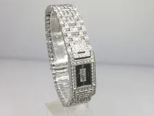 Audemars Piguet — Audemars Piguet White Gold & Diamond Black Dial Bracelet 67029BC — Watch — resale