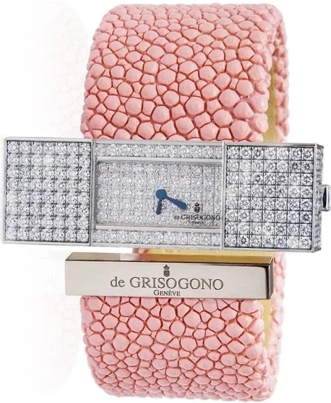 Worldofluxuryus — De Grisogono Instrumentino 18K White Gold &Amp; Diamonds Lady's — Watch — resale