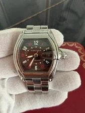 Cartier — Rarely Clean Cartier W62002V3 Roadster Automatic Black Dial — Watch — resale
