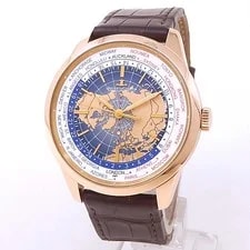 Jaeger-LeCoultre — Jaeger-LeCoultre Geophysic 18k Rose Gold Leather Auto Blue Q8102520 — Watch — resale