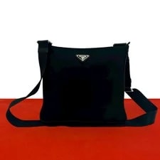 Prada — Prada Triangle Logo Metal Fittings Tesuto L — Handbag — resale