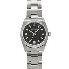 Rolex — Rolex Oyster Perpetual RefNo=77080 Dial=Black Case=Stainless Steel #W2108 — Watch — resale