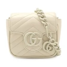 Gucci — Gucci GG Marmont Mini Chain Belt Quilted Ivor — Handbag — resale