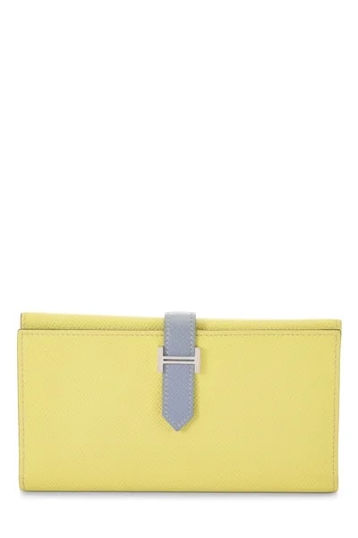 Hermès — Soufre & Lin Bearn Soufflet Wallet — Accessory — resale