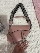 Dior — Dior Saddle With Logo Accents & Adjustable Branded Strap — Handbag — resale