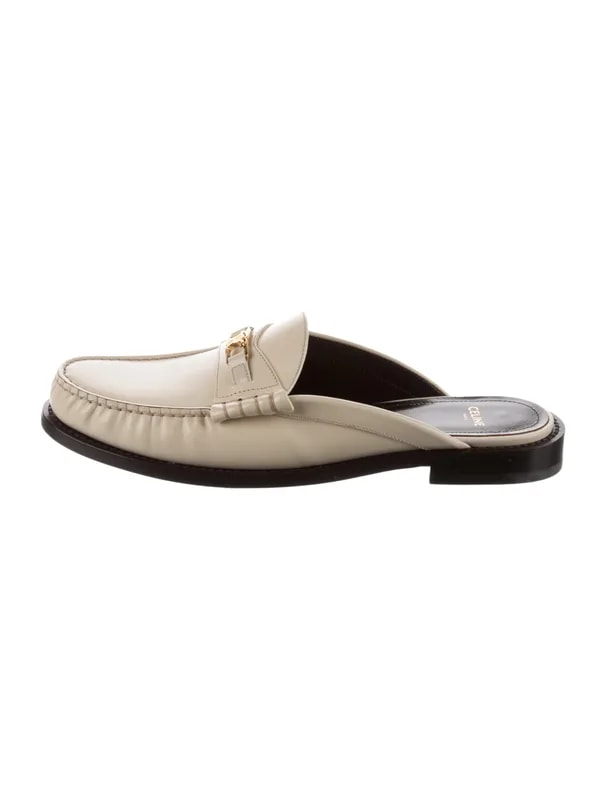 Celine — Horsebit Accent Mules — Designer Shoe — resale