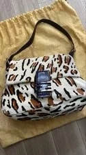 Fendi — Fendi Mamma Baguette Leopard Print Pony Skin Auth — Handbag — resale