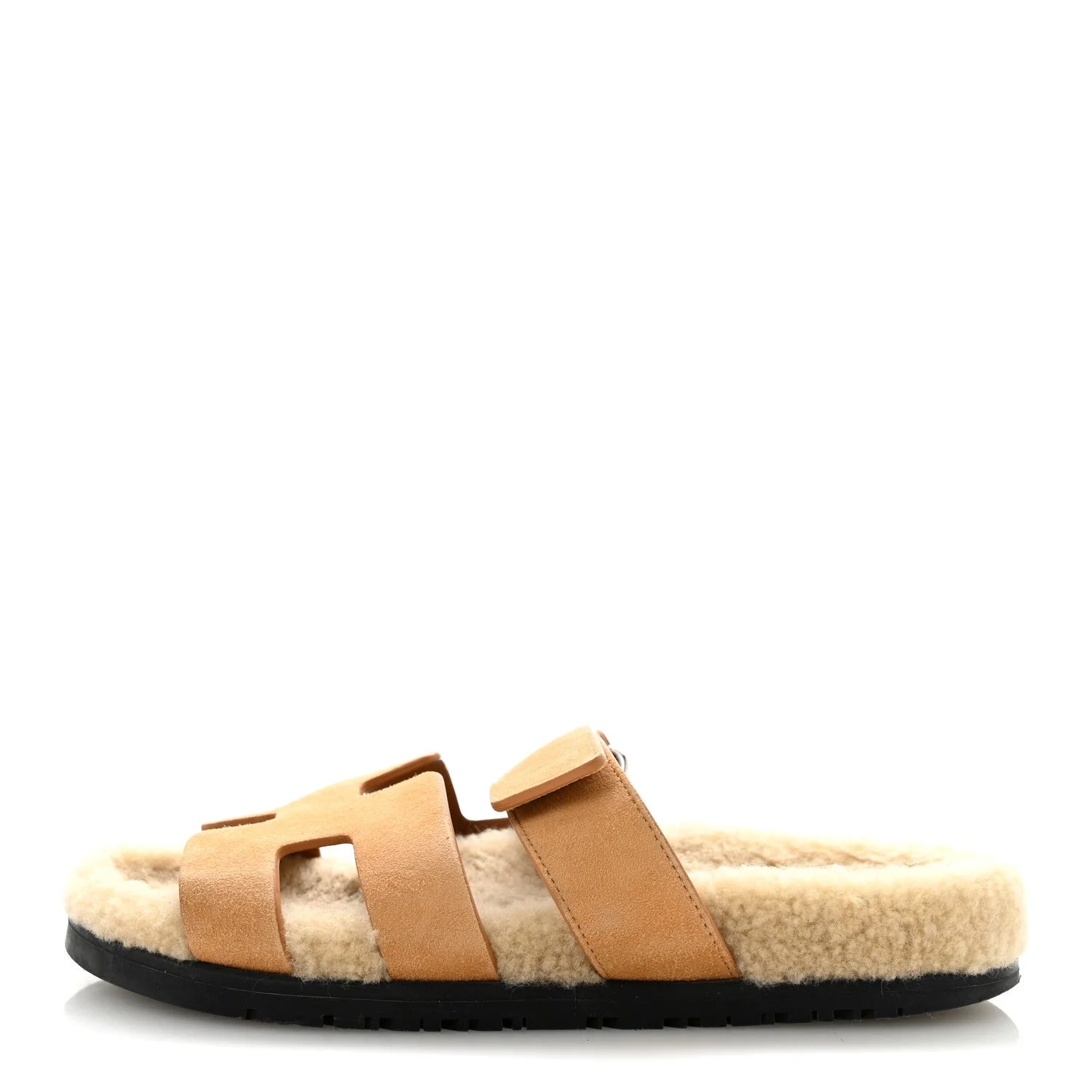 Hermès — Woolskin Chypre 37 Golden — Designer Shoe — resale