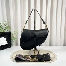Dior — Auth Christian Dior Saddle Medium Hardware Dual Strap — Handbag — resale