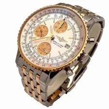Breitling — Breitling Old Navitimer D13322 Chronograph 18k Gold&Stainless Steel Full Set BPs — Watch — resale