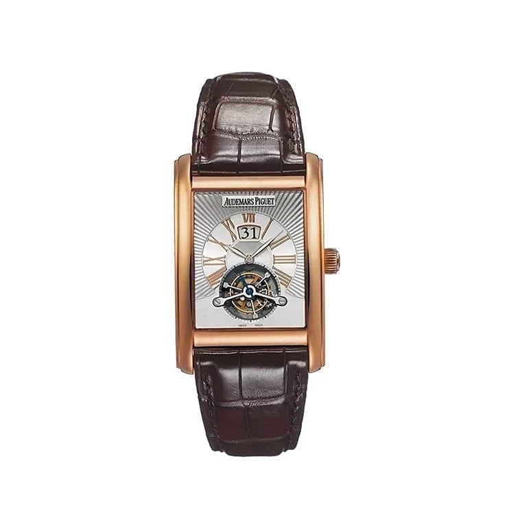 Worldofluxuryus — Audemars Piguet Edward Piguet Tourbillon Large Date 18K Rose Gold — Watch — resale