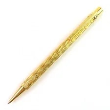 Cartier — Cartier Must de Trinity Wave Pattern Twist Ballpoint Pen Gold — Watch — resale