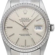 Rolex — Rolex Datejust 16220(X) Stainless Steel mensWatch Silver — Watch — resale