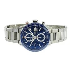 Tag Heuer — TAG Heuer Carrera Chronograph CBM2112.BA0651 SS Blue Automatic — Watch — resale